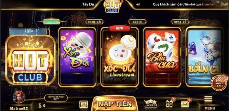 Tải app HITCLUB trải nghiệm nhiều game hay